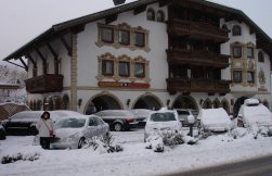 The Tyrol hotel - complete with fresh snow, lots!