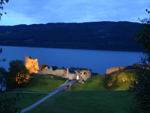 The crumbling (but is still 5 to get in) Urquart Castle overlooking Loch Ness.