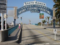 Santa Monica Pier before the summer influx.