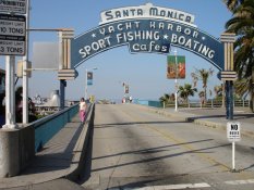 Santa Monica Pier before the summer influx.