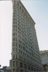 The Flatiron Building, one of Manhattan's first 'skyscrapers'
