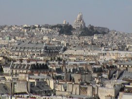 The white church of the Sacre Coeur