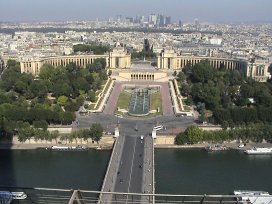 View from the Eiffel Tower looking north