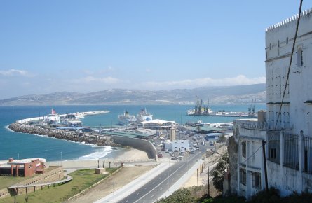 Looking over to the port for the escape route.